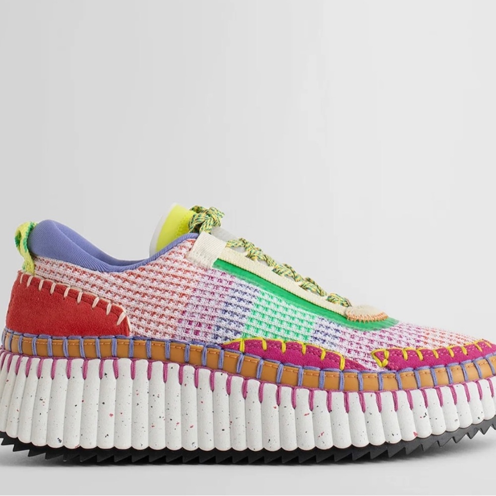 Chloé women's multicolor nama sneakers, Brand New with Box and Bag .. Size 7